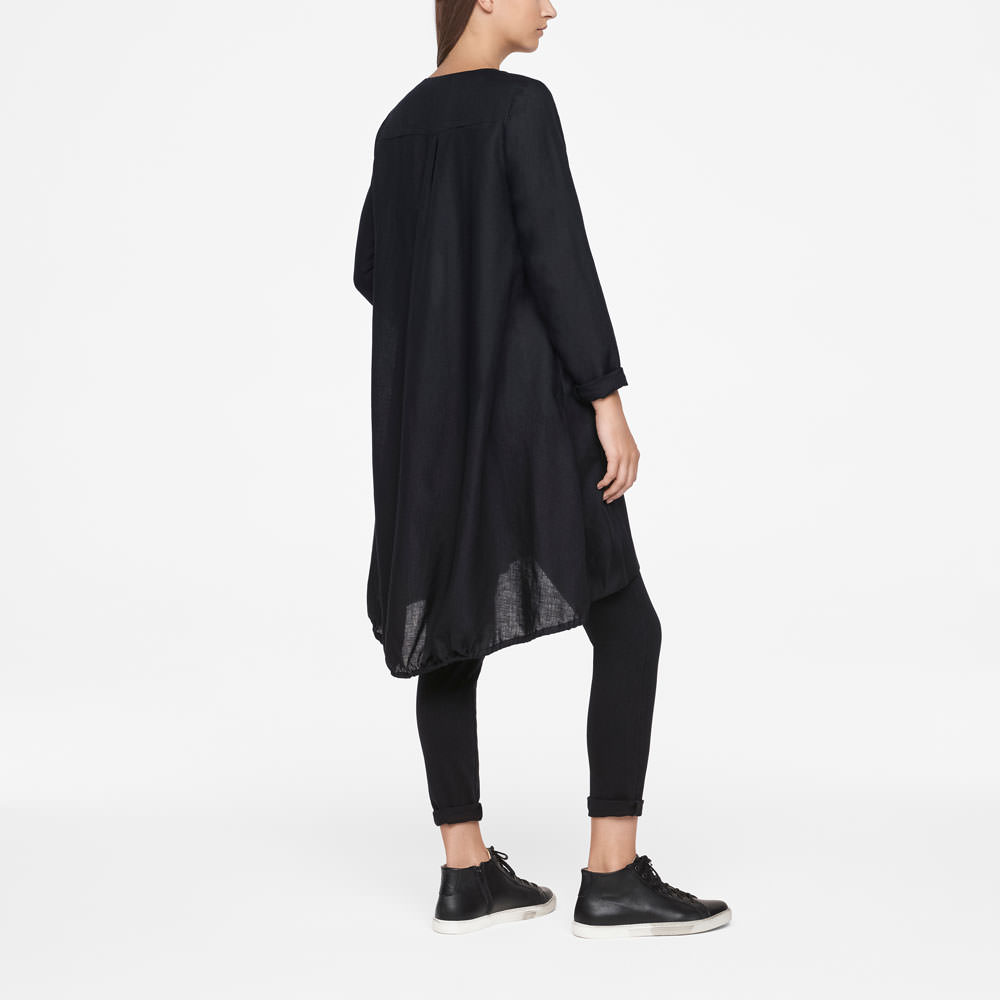 Sarah Pacini ROBE EN LIN Derrière