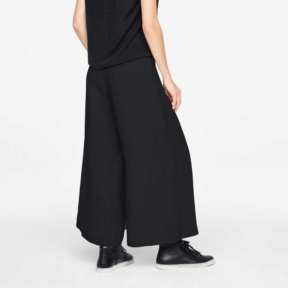 Sarah Pacini LINNEN BROEK - GAUCHO Achterzijde