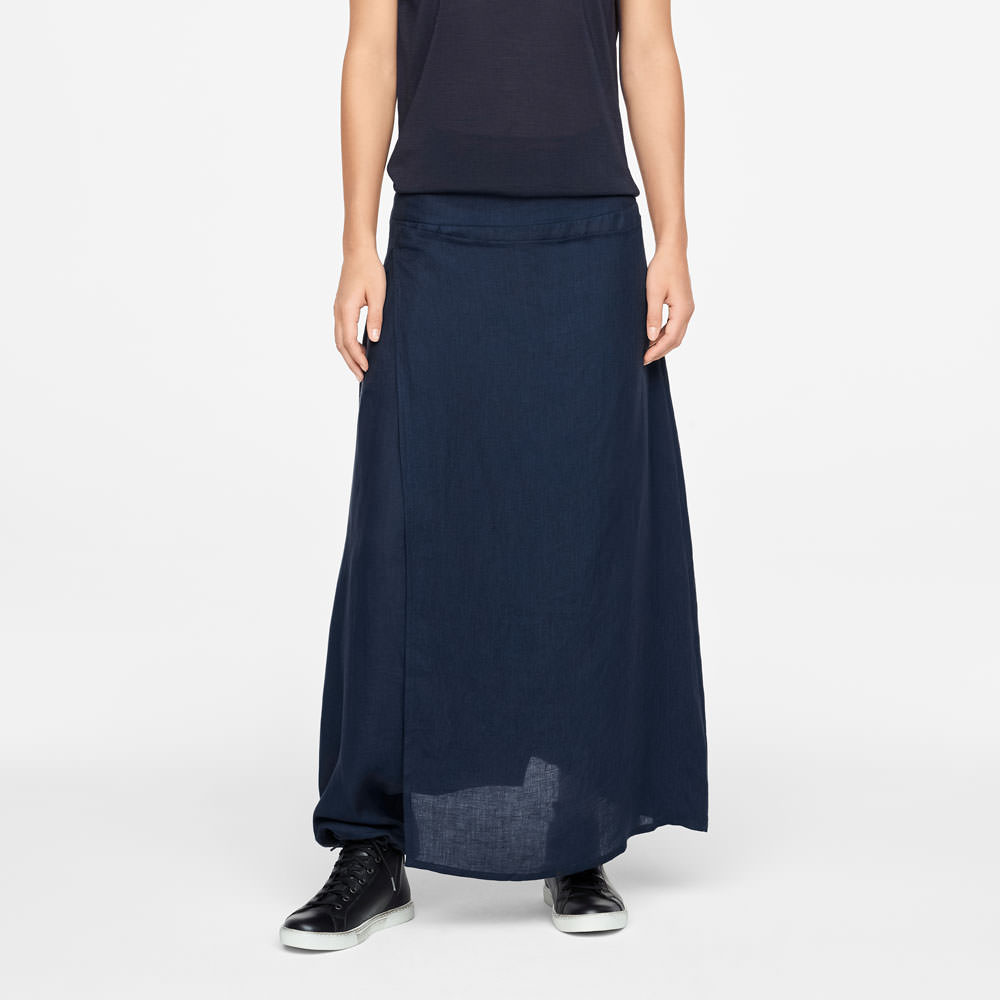 Sarah Pacini LINEN PANTS - SAROUEL-STYLE Front