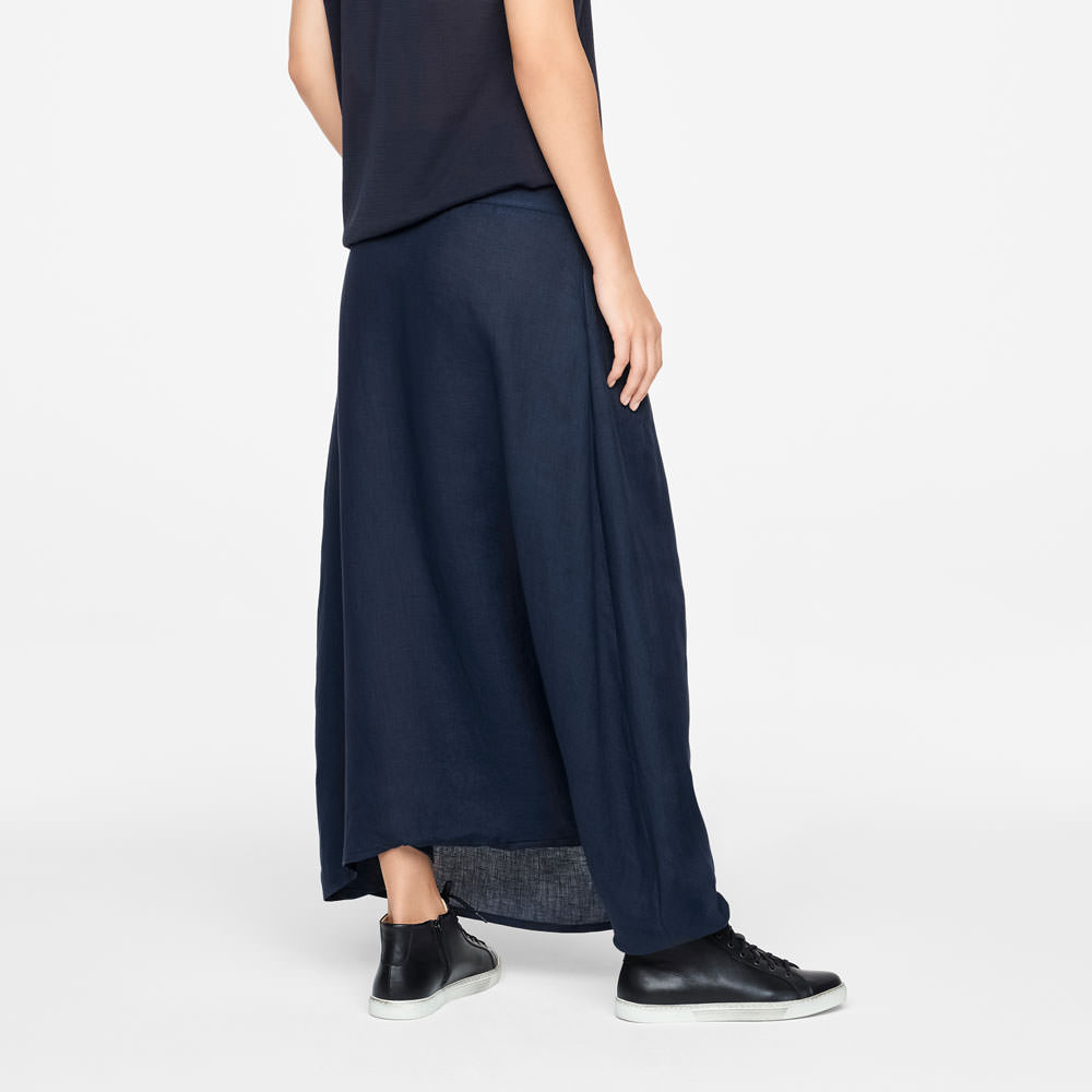 Sarah Pacini LINEN PANTS - SAROUEL-STYLE Back view