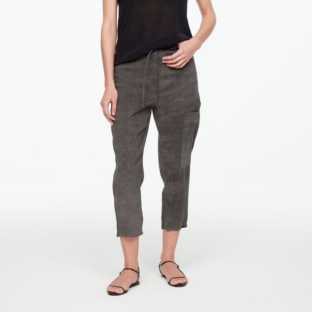 Sarah Pacini LEINENHOSE - KORDELZUG Vorne