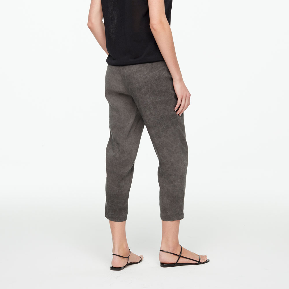 Sarah Pacini LEINENHOSE - KORDELZUG Rück