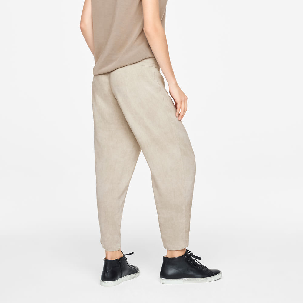 Sarah Pacini LEINENHOSE - KORDELZUG Rück