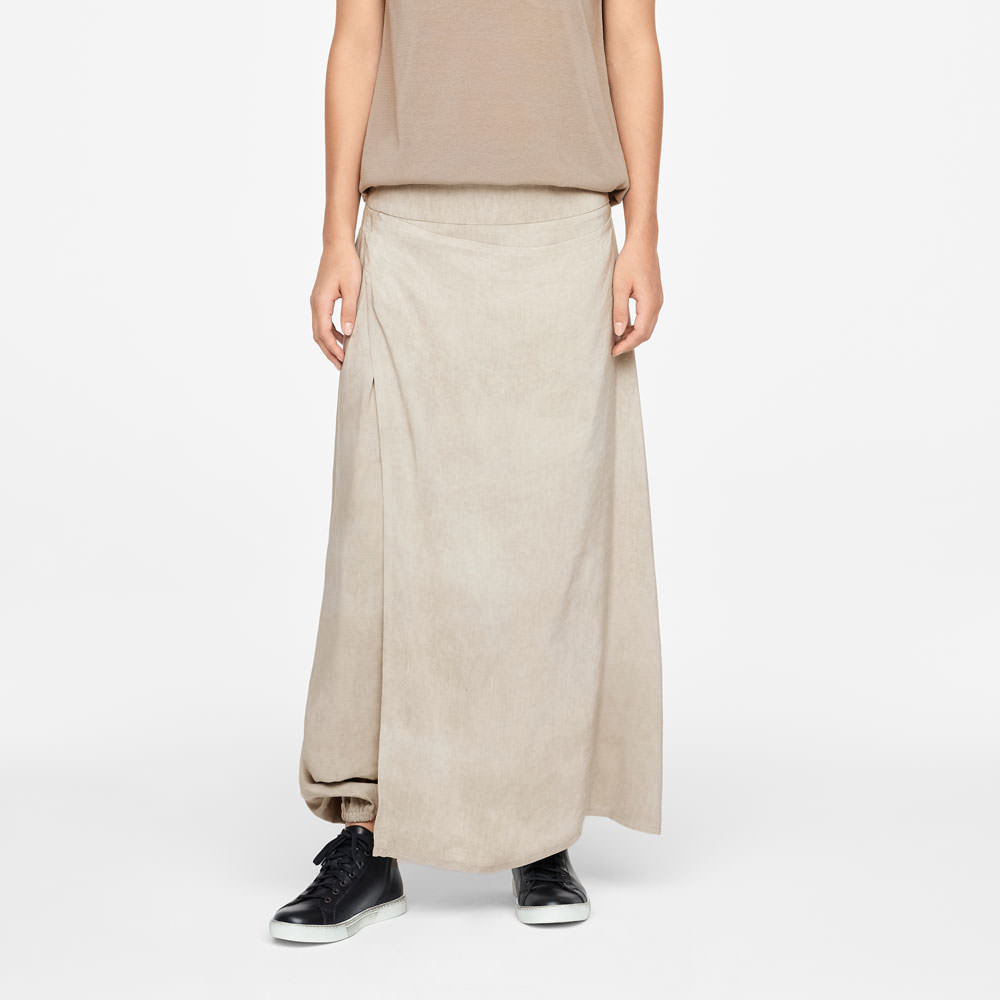 Sarah Pacini LINEN PANTS - SAROUEL-STYLE Front