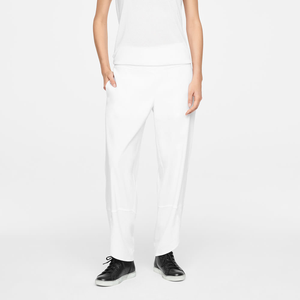 Sarah Pacini LINEN PANTS - SLANTED HEMS Front