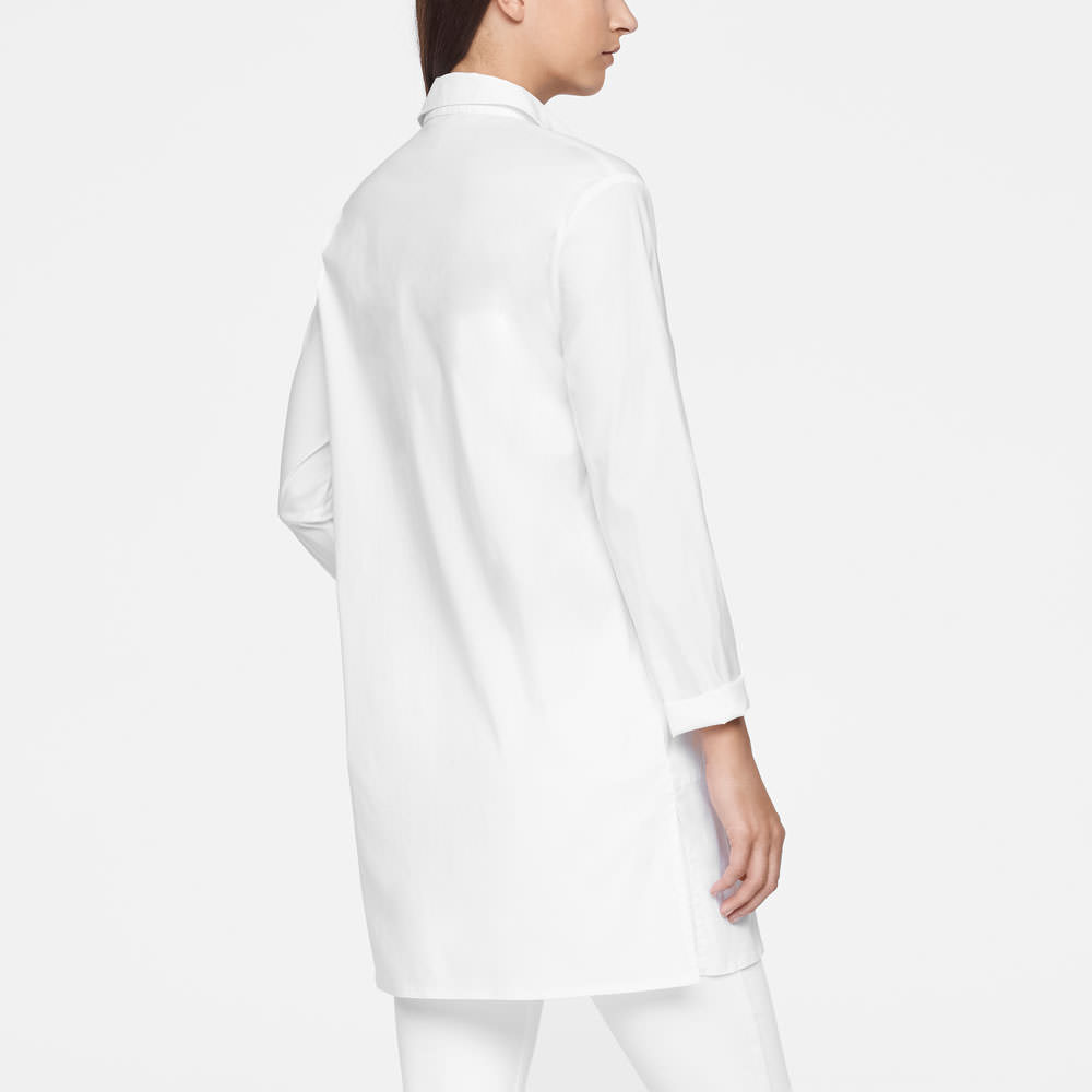 Sarah Pacini LANGE SHIRT - ZIJSPLITS Achterzijde