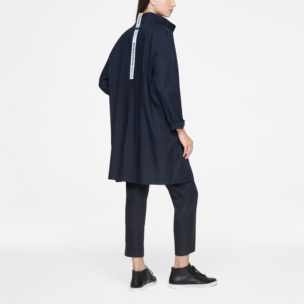 Sarah Pacini MANTEAU EN LIN STRETCH Derrière
