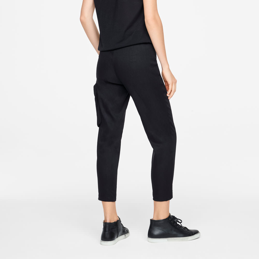 Sarah Pacini STRETCH LINNEN BROEK Achterzijde