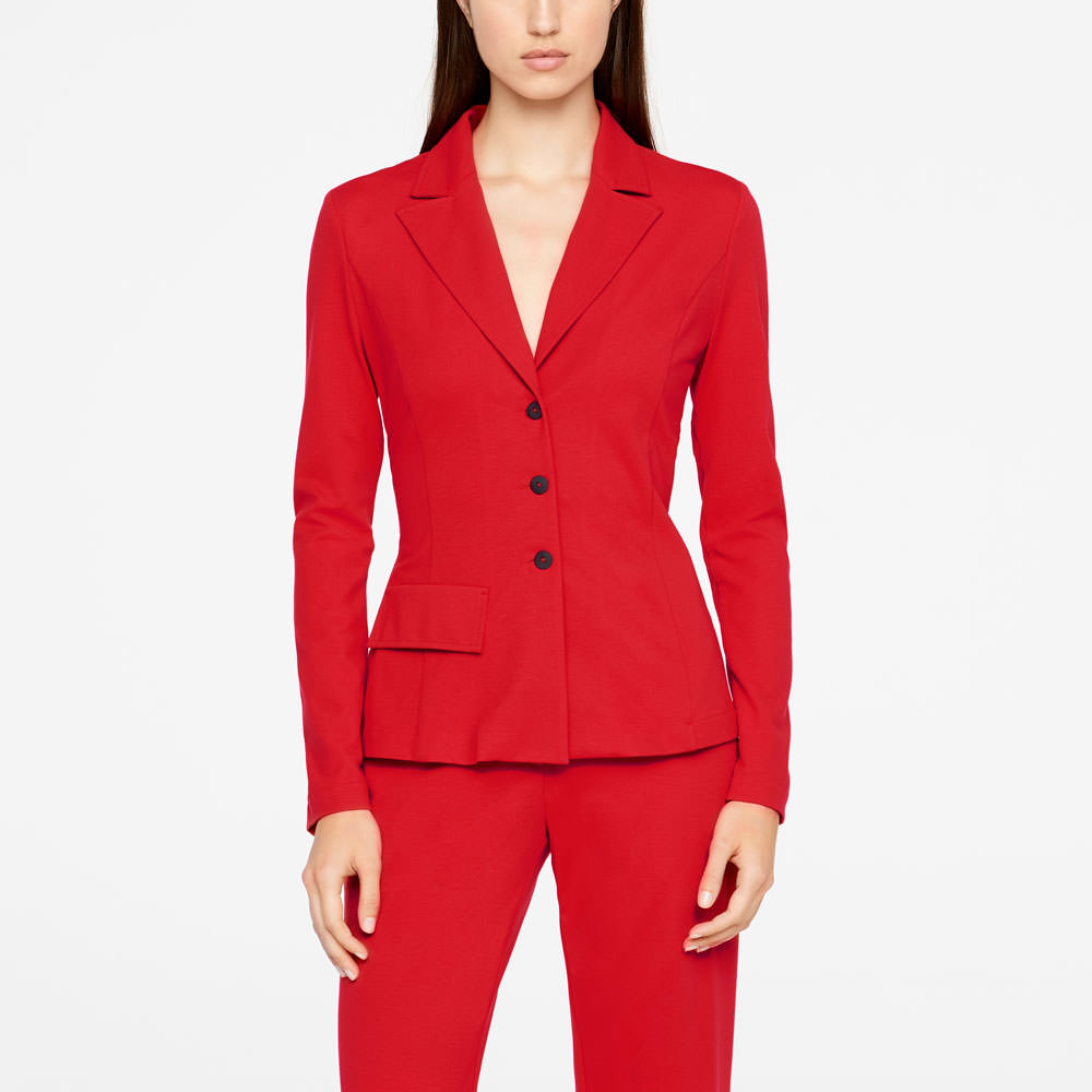 Sarah Pacini JERSEY JACKET Front