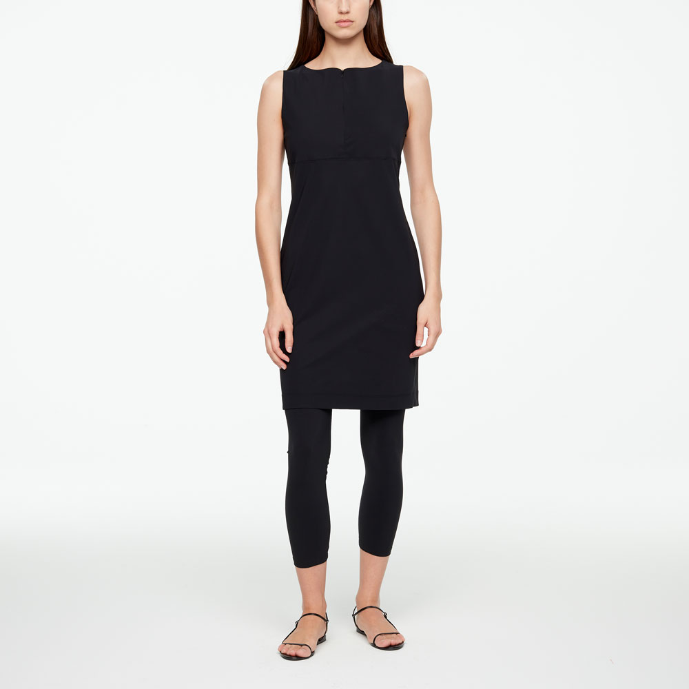 Sarah Pacini GERADES KLEID - TECHNO FABRIC Vorne