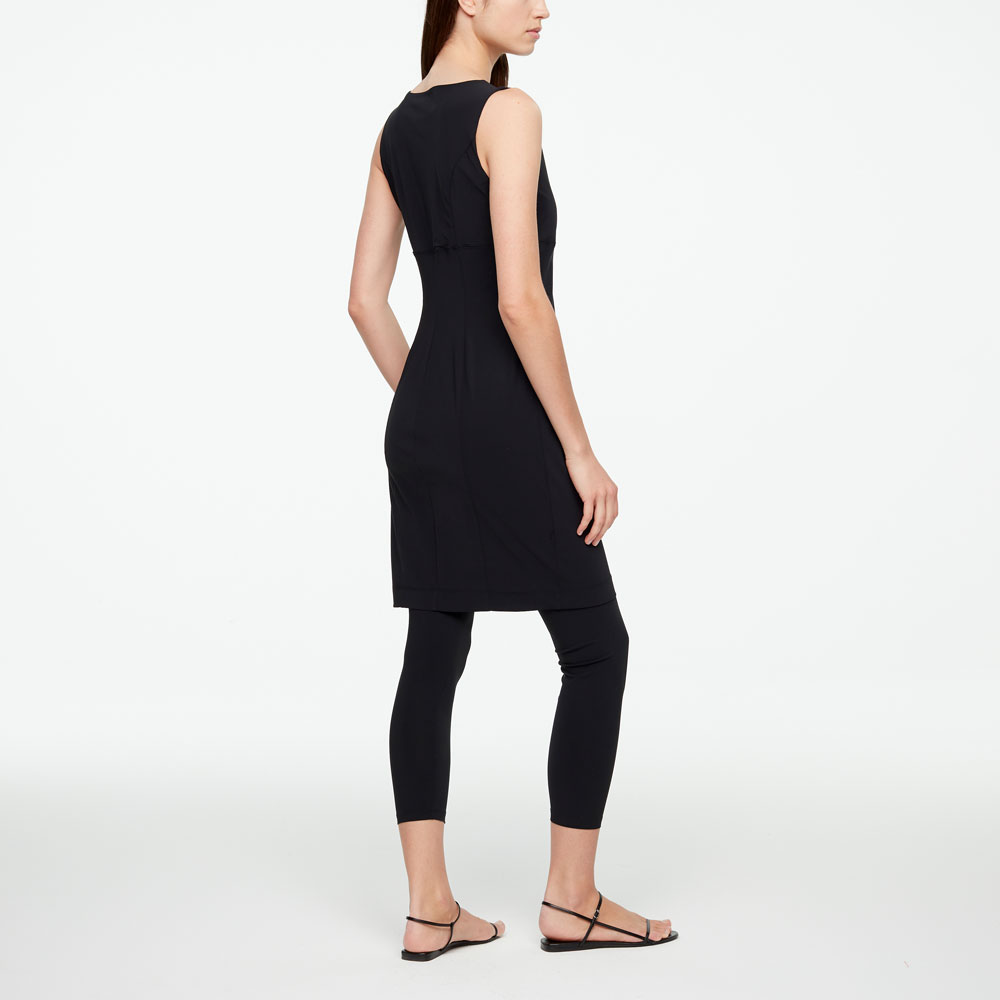 Sarah Pacini GERADES KLEID - TECHNO FABRIC Rück