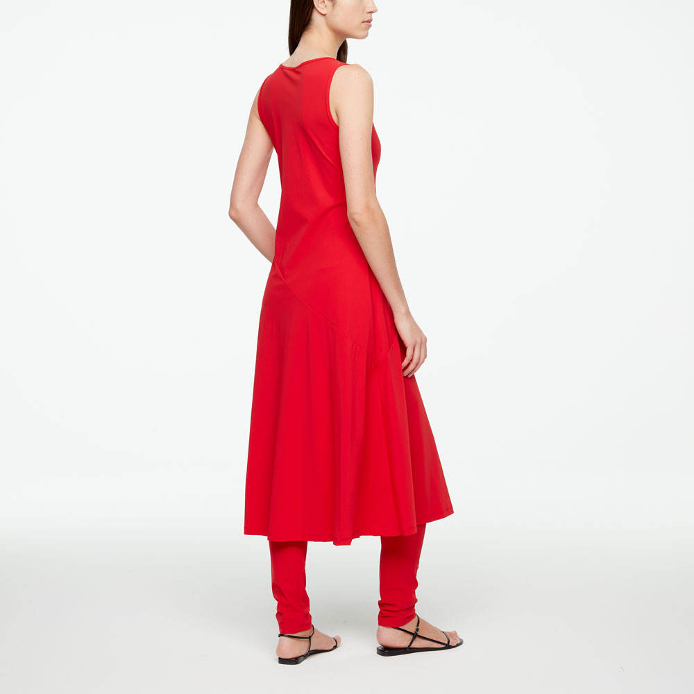 Sarah Pacini ROBE MAXI - TECHNO MATIÈRE Derrière