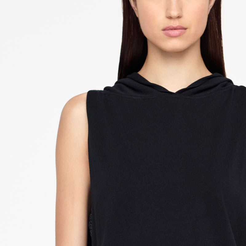 Sarah Pacini URBAN HOODIE - SLEEVELESS Front