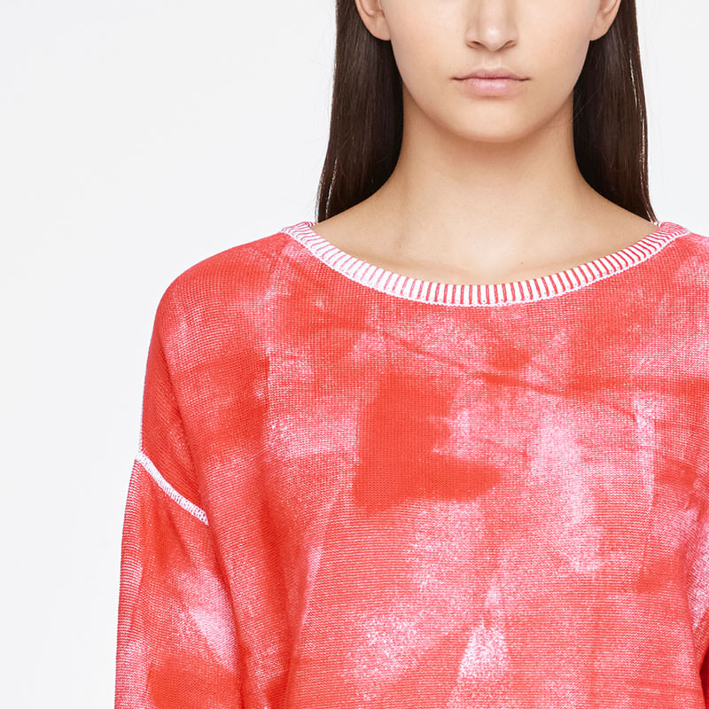 Sarah Pacini TIE-DYE SWEATER - RIBBED Front