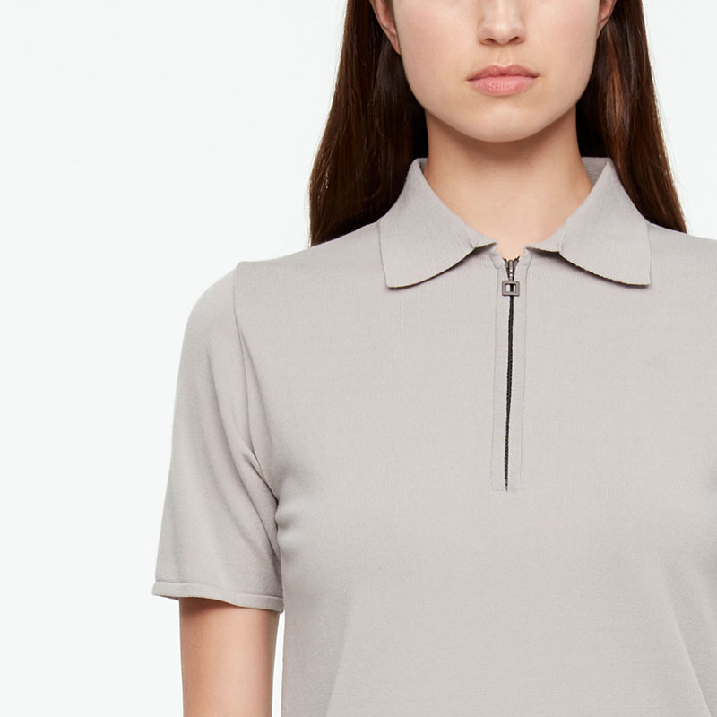 Sarah Pacini POLO ZIPPÉ De face