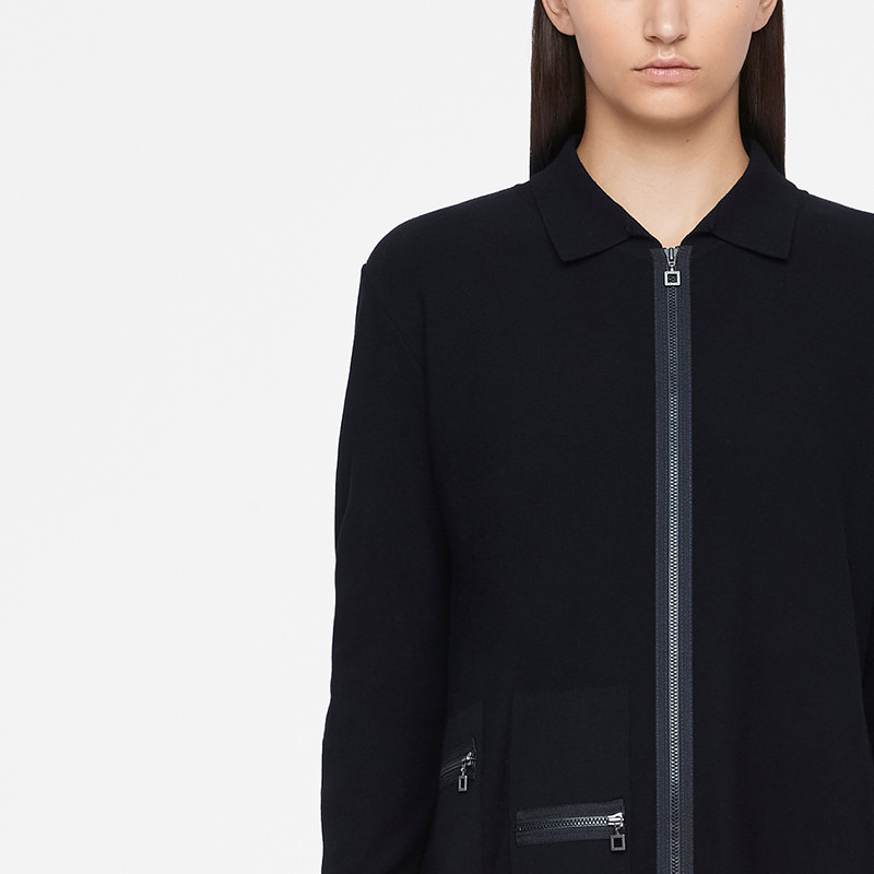 Sarah Pacini CARDIGAN LONG - MULTI-ZIPS De face