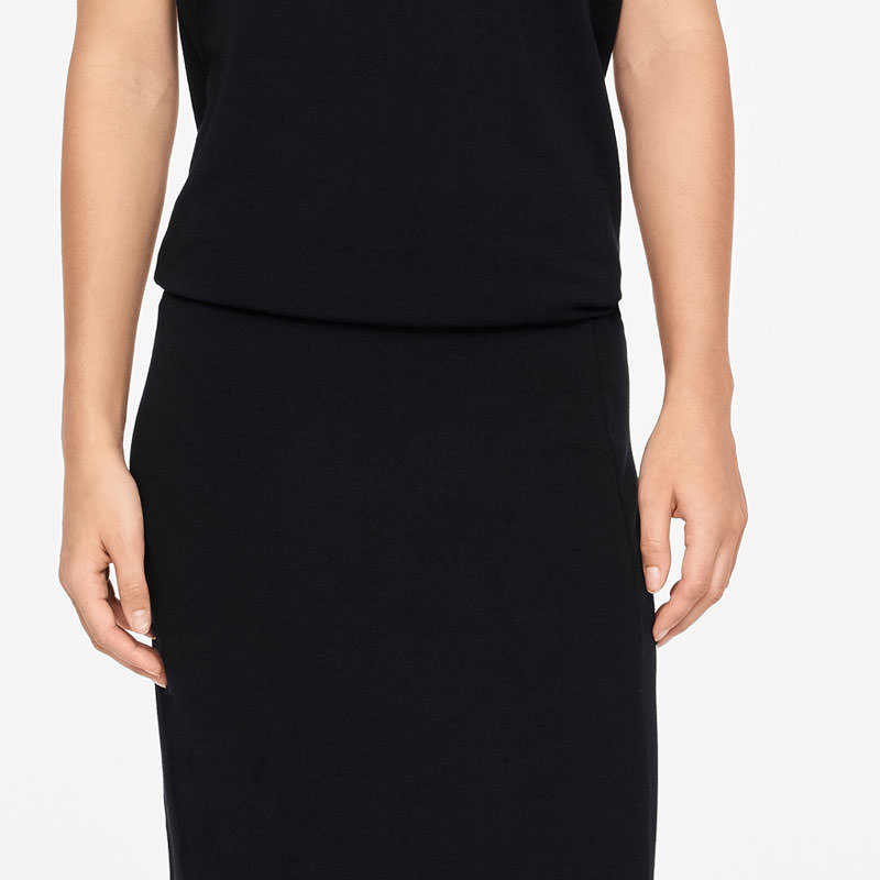 Sarah Pacini JUPE MAXI - FENTE De face
