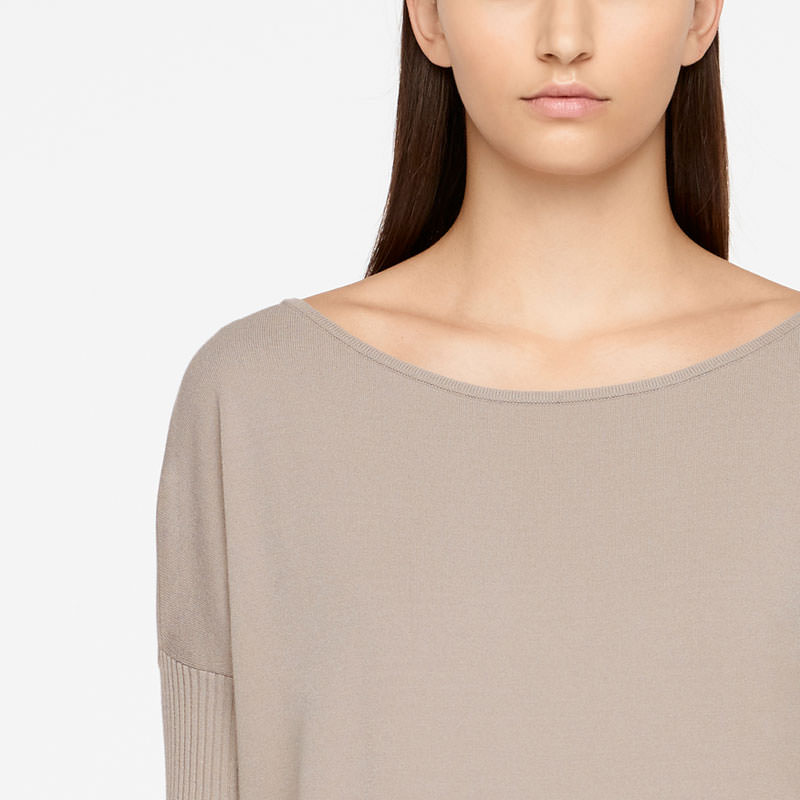 Sarah Pacini PULL LONG - POCHE APPLIQUÉE De face
