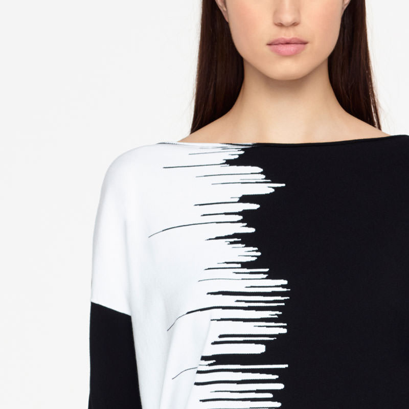 Sarah Pacini PULL GRAPHIQUE - MANCHES LONGUES De face