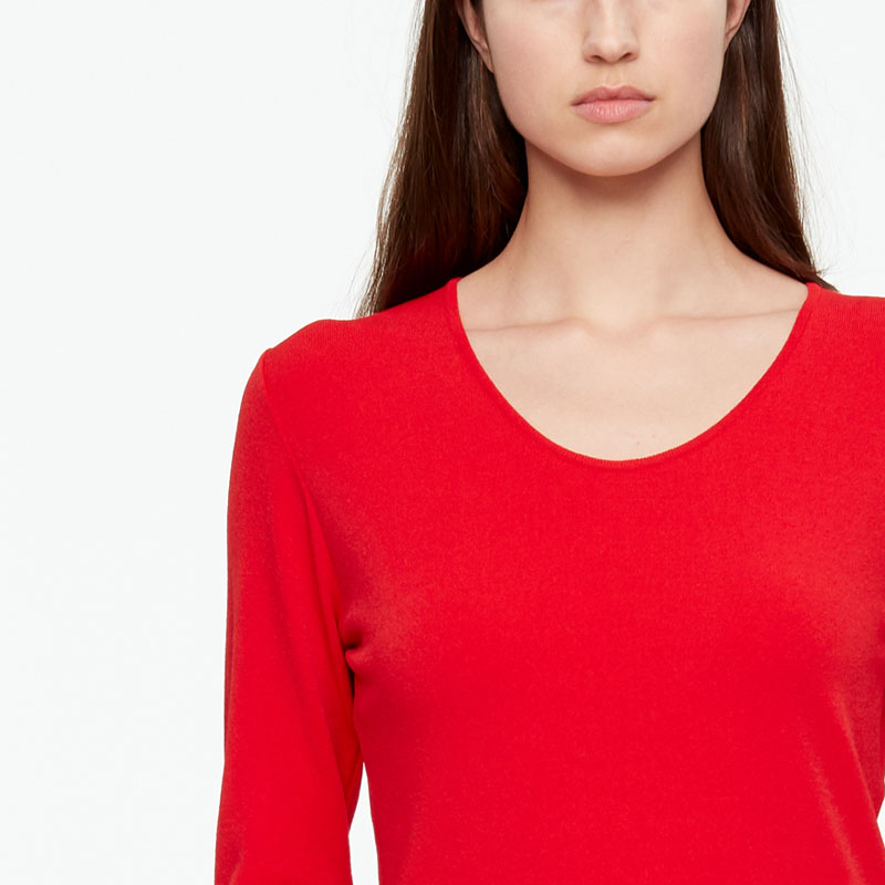 Sarah Pacini SWEATER - ROUND NECK Front