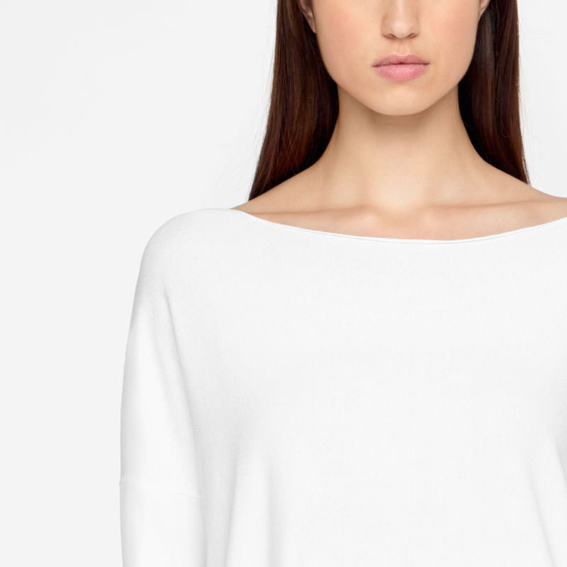 Sarah Pacini PULL LONG - POCHE APPLIQUÉE De face