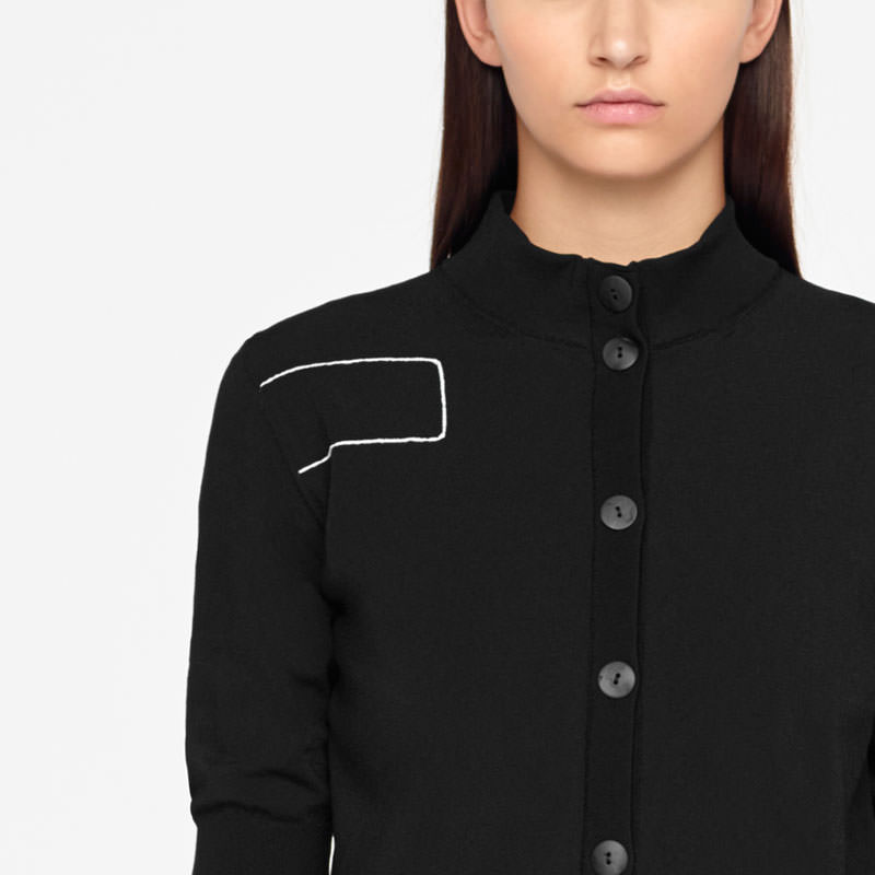 Sarah Pacini CARDIGAN - STYLE BOMBER De face