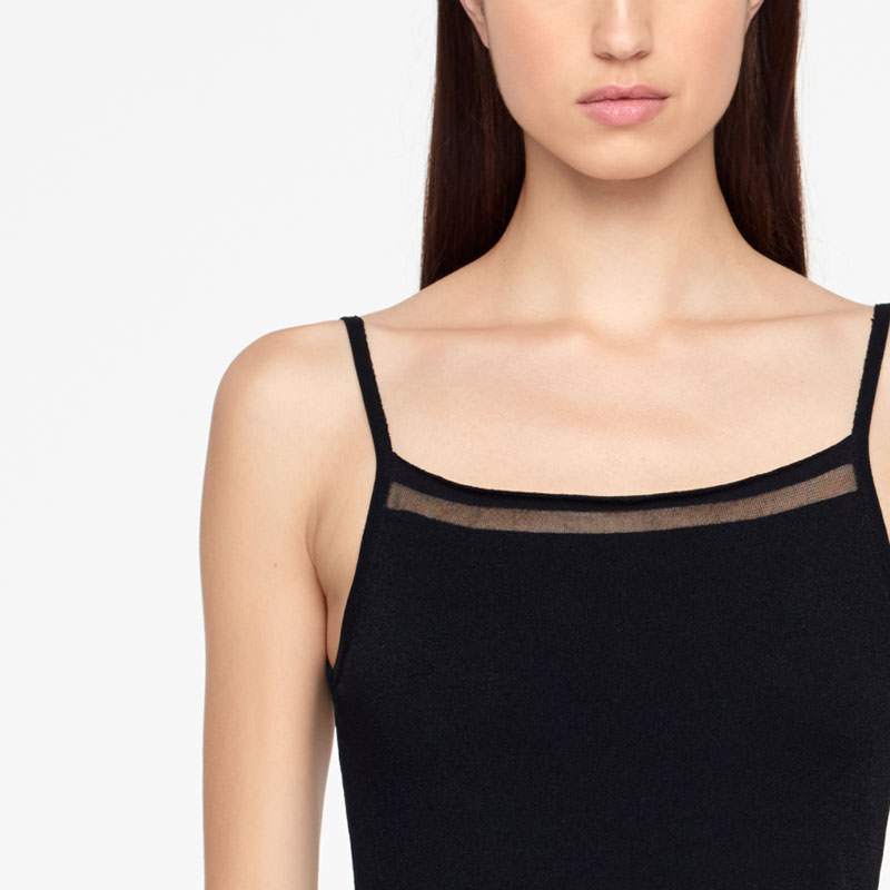 Sarah Pacini PULL - DÉTAIL TRANSLUCIDE De face