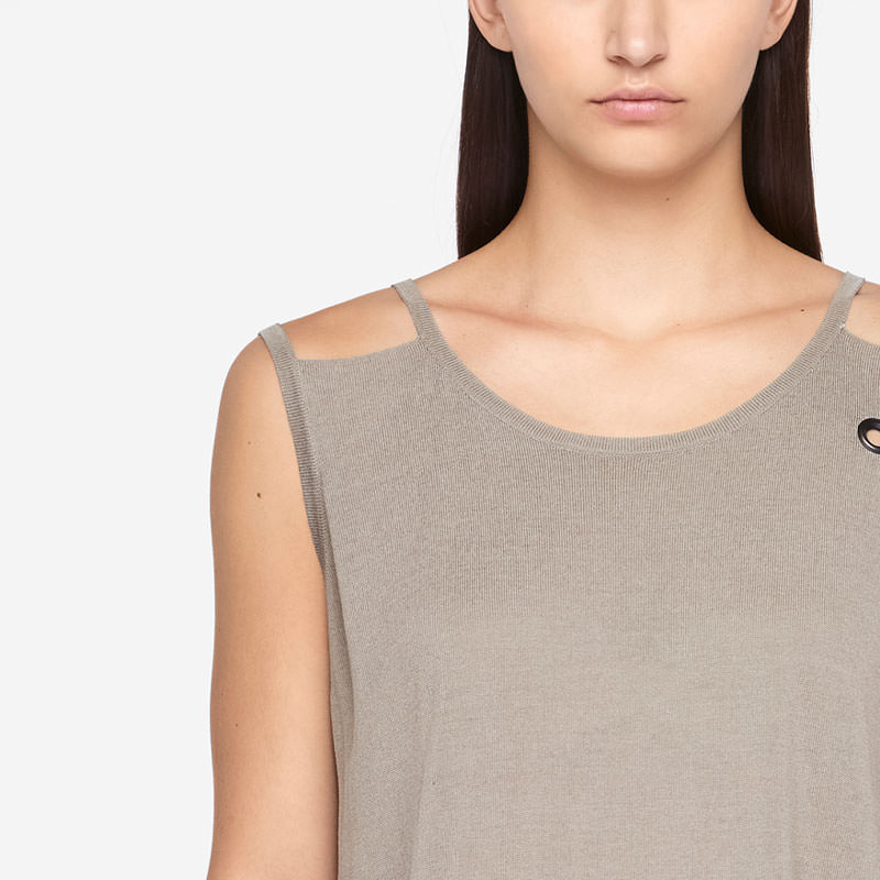 Sarah Pacini REVERSIBLE SWEATER - MAKO Front