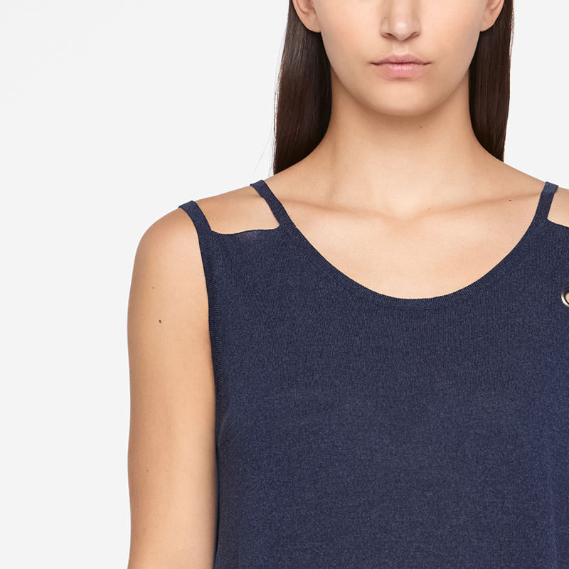 Sarah Pacini REVERSIBLE SWEATER - MAKO Front