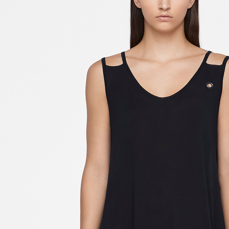 Sarah Pacini MAKO COTTON DRESS - SLEEVELESS Front