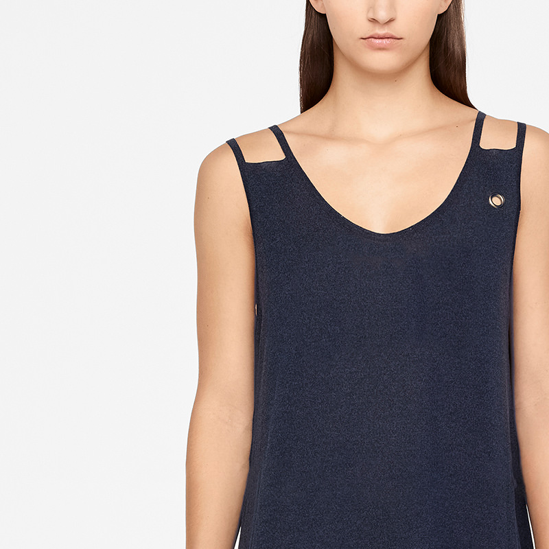 Sarah Pacini ROBE LONGUE - COTON MAKO De face
