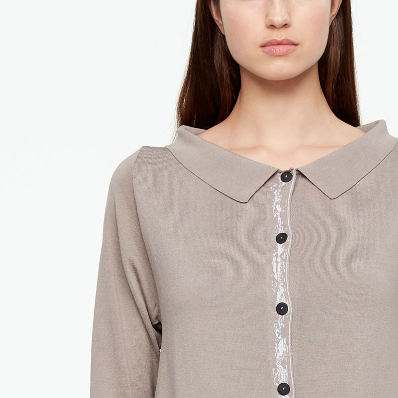 Sarah Pacini CARDIGAN - GRAPHIC DETAIL Front