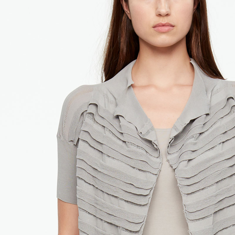 Sarah Pacini CARDIGAN - MAKO COTTON CROPPED Vorne