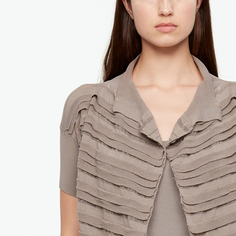 Sarah Pacini CARDIGAN COURT- COTON MAKO De face