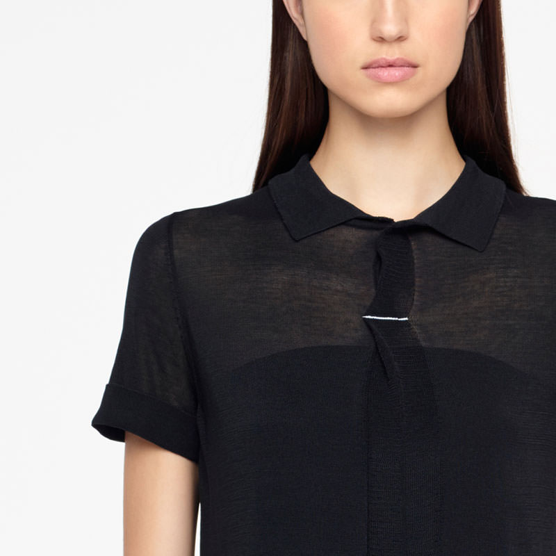 Sarah Pacini SWEATER - MAKO COTTON Front