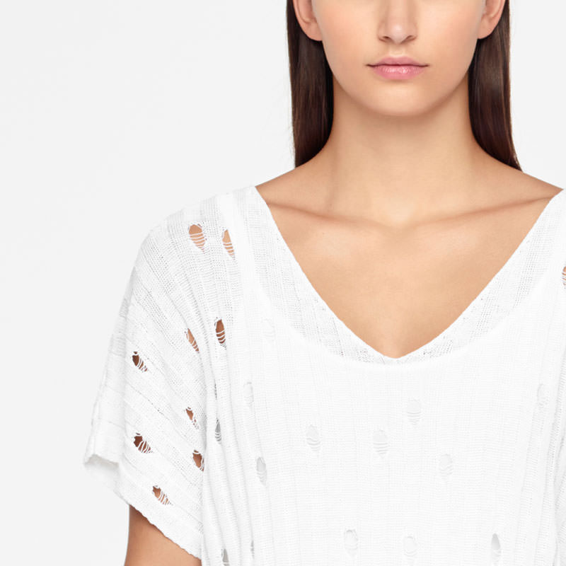 Sarah Pacini PULL EN LIN - COL V De face