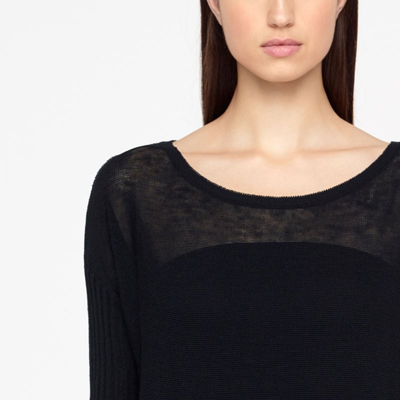 Sarah Pacini PULL EN LIN - POCHES PLAQUÉES De face