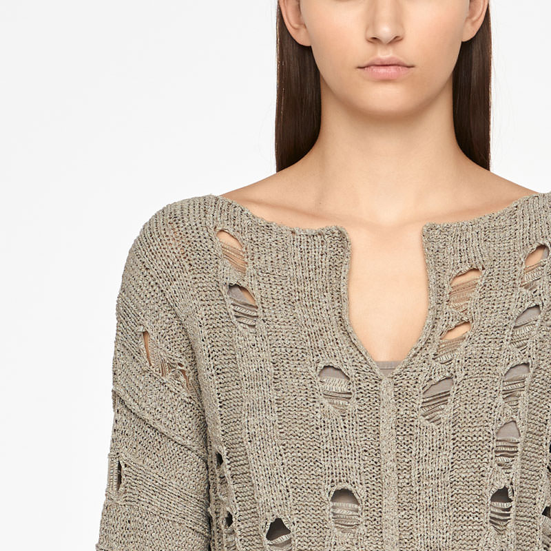 Sarah Pacini SWEATER - GELOCHT Vorne