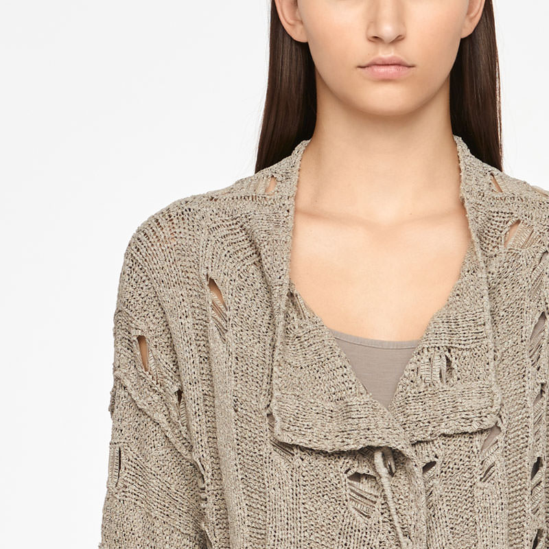 Sarah Pacini CARDIGAN - OPENGEWERKT Voorzijde