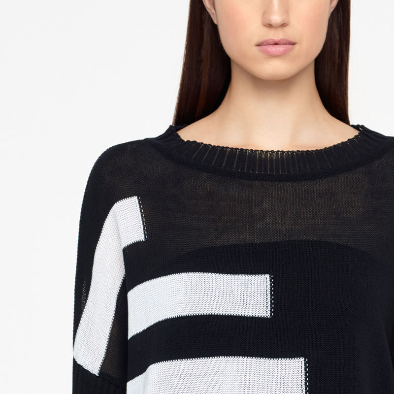 Sarah Pacini SHORT SWEATER - ORGANIC COTTON Front