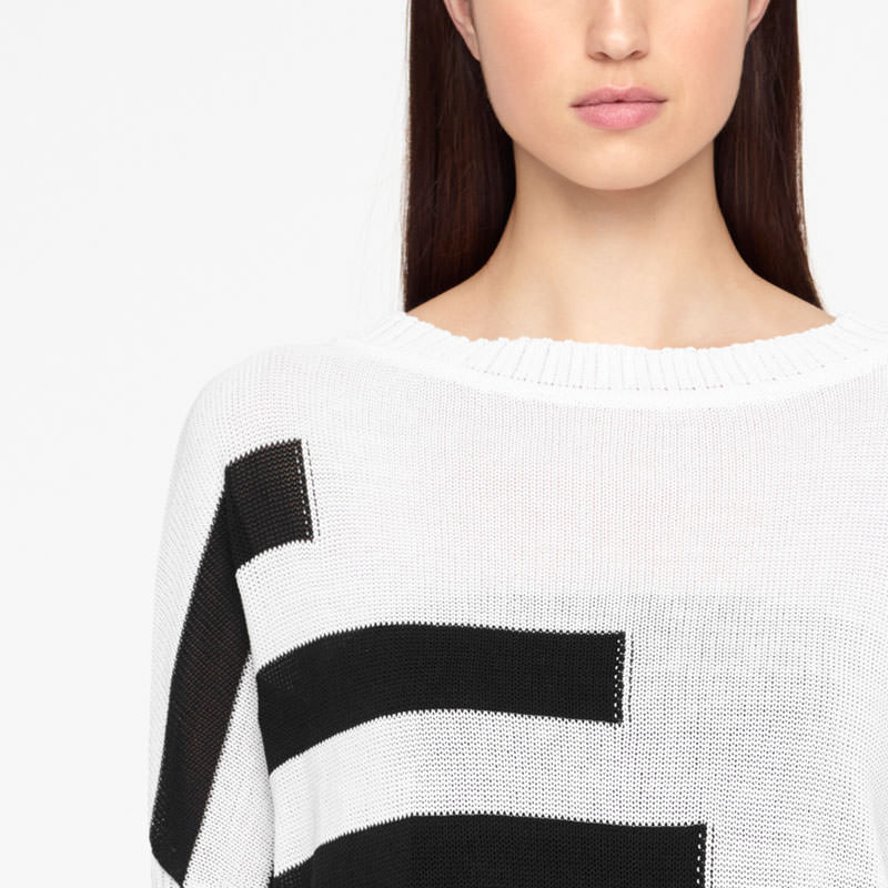 Sarah Pacini SHORT SWEATER - ORGANIC COTTON Front