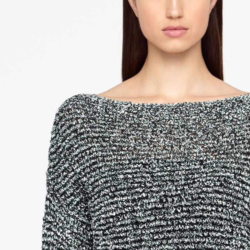 Sarah Pacini CHINÉ SWEATER - CROPPED Front