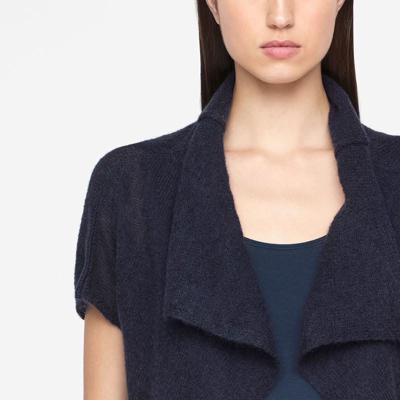 Sarah Pacini CROPPED MOHAIR CARDIGAN Voorzijde