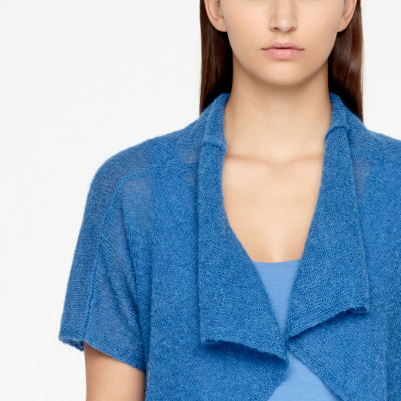 Sarah Pacini CROPPED MOHAIR CARDIGAN Voorzijde