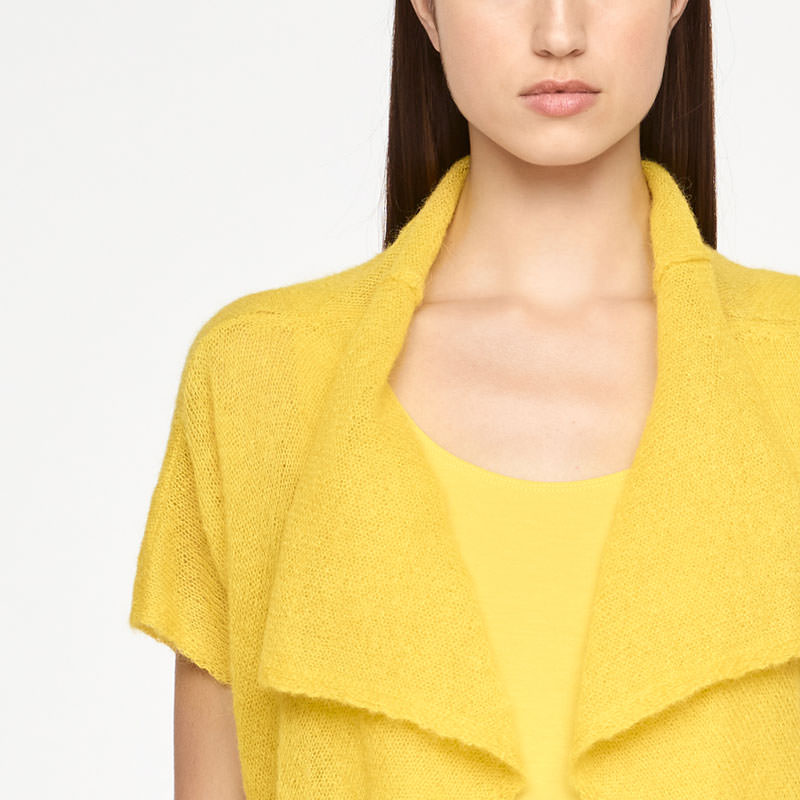 Sarah Pacini CROPPED MOHAIR CARDIGAN Voorzijde