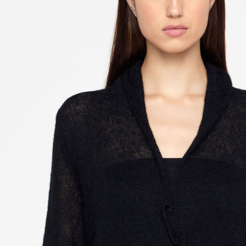 Sarah Pacini CARDIGAN LONG - MOHAIR ULTRA LÉGER De face