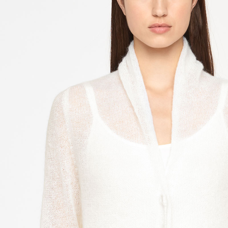 Sarah Pacini LONG MOHAIR CARDIGAN Front