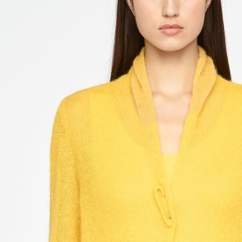 Sarah Pacini LONG MOHAIR CARDIGAN Voorzijde