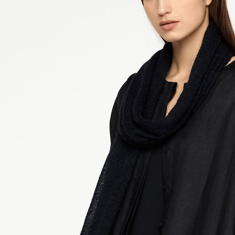 Sarah Pacini MOHAIR SCARF Front