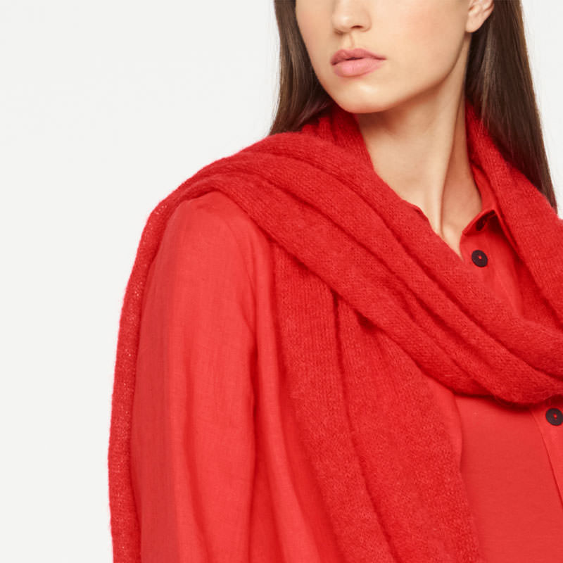 Sarah Pacini MOHAIR SCARF Voorzijde